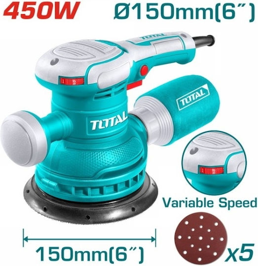 Total TF2061506 Έκκεντρο Τριβείο 150mm Ρεύματος 450W