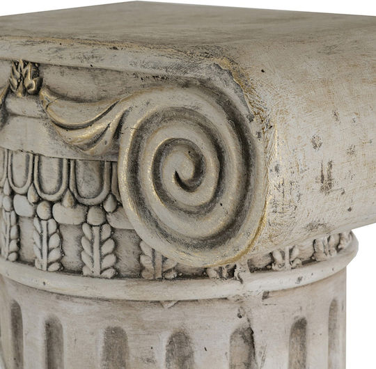 Artekko Ανθοστήλη Μπεζ 32.5x25.5x78.5εκ.