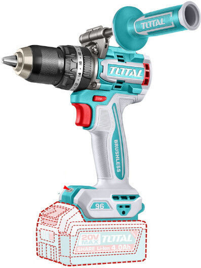 Total TIDLI209685 Percussive Battery Drill Driver Solo Brushless 20V