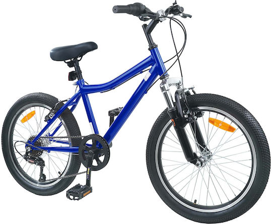 vidaXL 24" Kinderfahrrad Stadt Blau