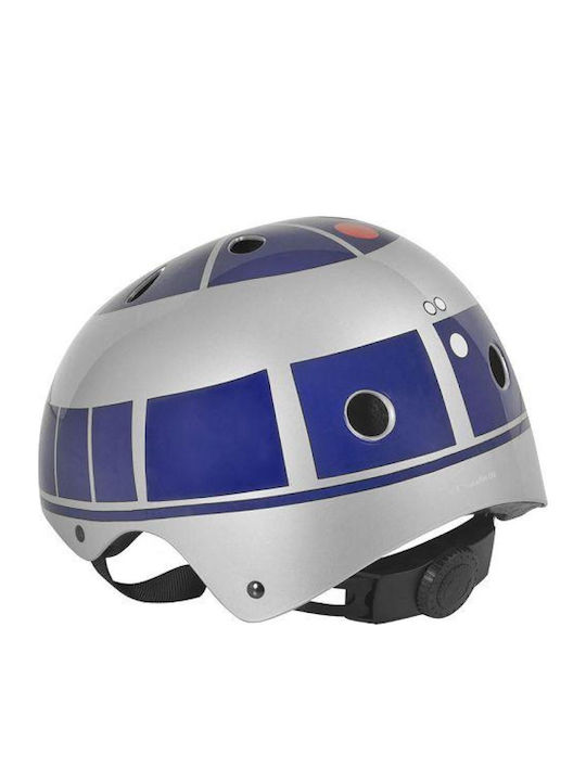 Star Wars R2d2 Каска Сива Синя Сиво-синя Размер Малък 48-54см