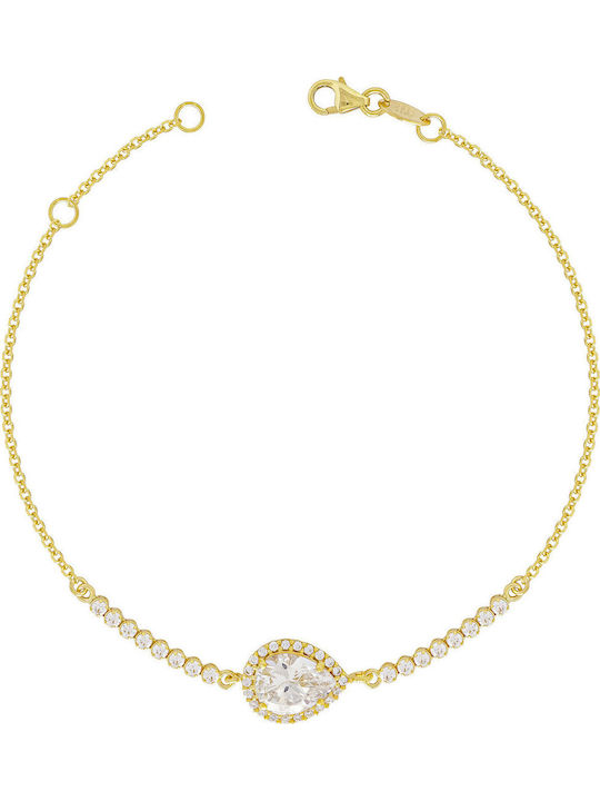 Kiriakos Gofas Set with Necklace & Bracelet with Stones
