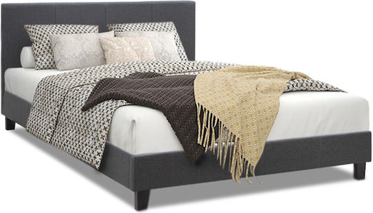 Flat Κρεβάτι Διπλό για Στρώμα 150x200cm Ανθρακί Flat Κρεβάτι Διπλό για Στρώμα 150x200cm Ανθρακί