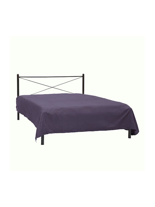 Hermes Double Metal Copper Bed for Mattress 140x190cm