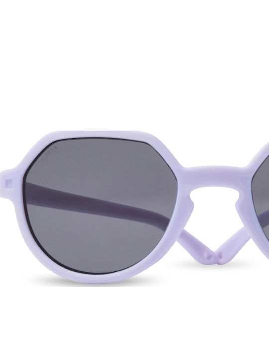 KiETLA Unbreakable Round Baby Sunglasses Blue for 1-2 Years