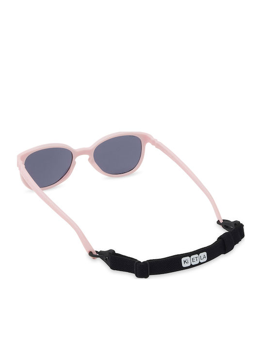 KiETLA Wazz Unbreakable Rectangle Baby Sunglasses Pink for 0-1 Year