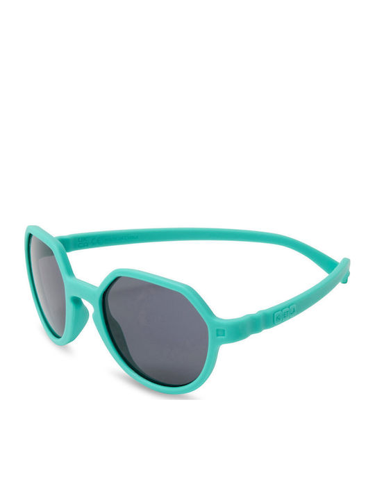 KiETLA Unbreakable Round Baby Sunglasses Blue for 1-2 Years