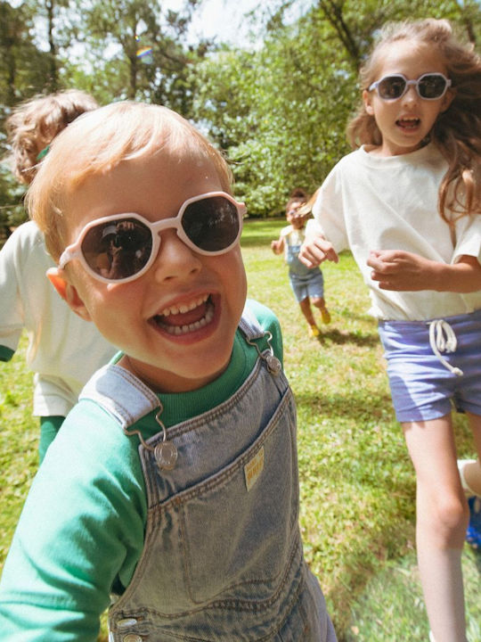 KiETLA Years Unbreakable Rectangle Kids Sunglasses with Polarized Lens Black