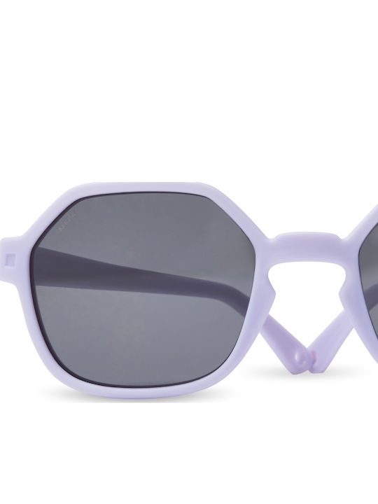 KiETLA Years Unbreakable Rectangle Kids Sunglasses with Polarized Lens Black