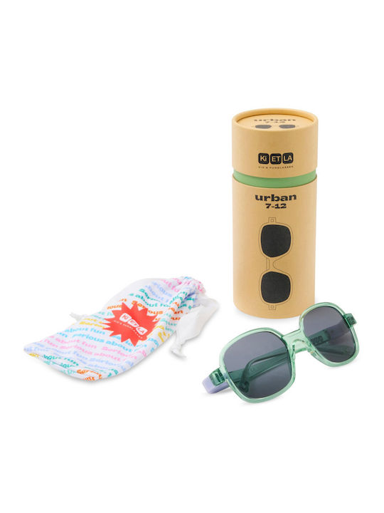 KiETLA Άθραυστα Oversized Παιδικά Γυαλιά Ηλίου με Polarized Φακό Γκρι για 4-7 Ετών