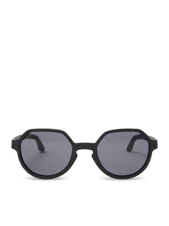 KiETLA Unbreakable Round Baby Sunglasses Black for 1-2 Years