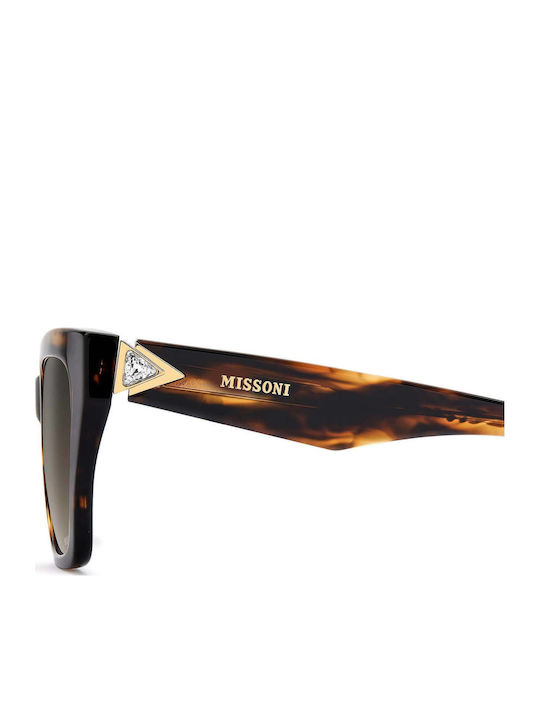 Missoni Women's Sunglasses with Brown Horn-Rimmed Frame and Brown Gradient Lens MIS 0278/G/S KVI/HA