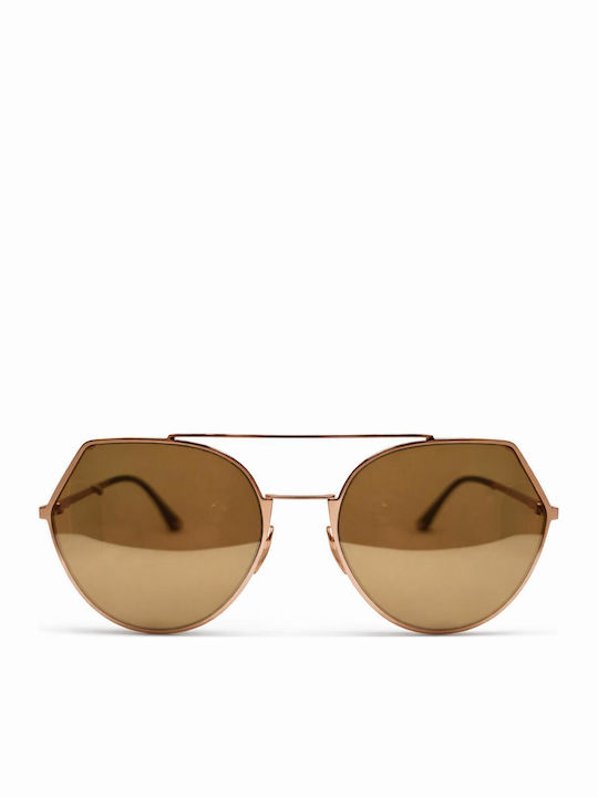 Fendi Ochelari De Soare Pentru Femei Cu Ramă Metalică Auriu FE