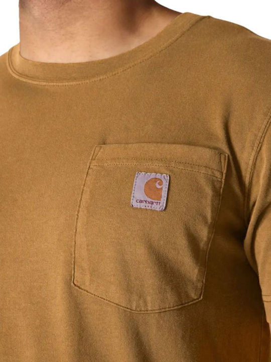 T-shirt Καφέ