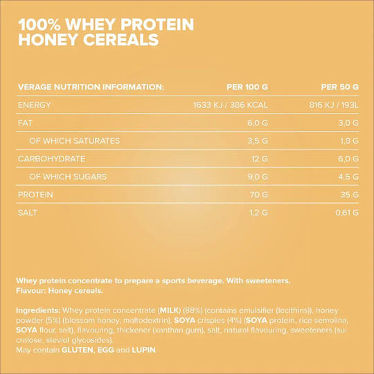 IronMaxx 100% Whey Protein with Honey Cereal Taste 500gr