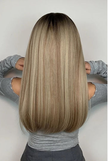 Animis Beauty Perücke mit Synthetisches Haar in Blond Farbe 70cm