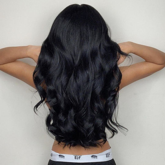 Animis Beauty Perucă Cu Păr Sintetic Negru 65cm