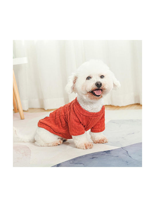 Animal Strickpullover Hund in Rot Farbe 25cm.