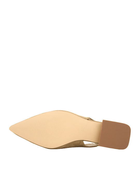 Suede Heels Brown