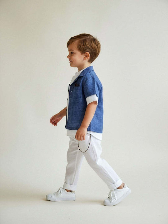 Kids Set with Pants & Coat Summer 6 Pieces White 100000AG1000437