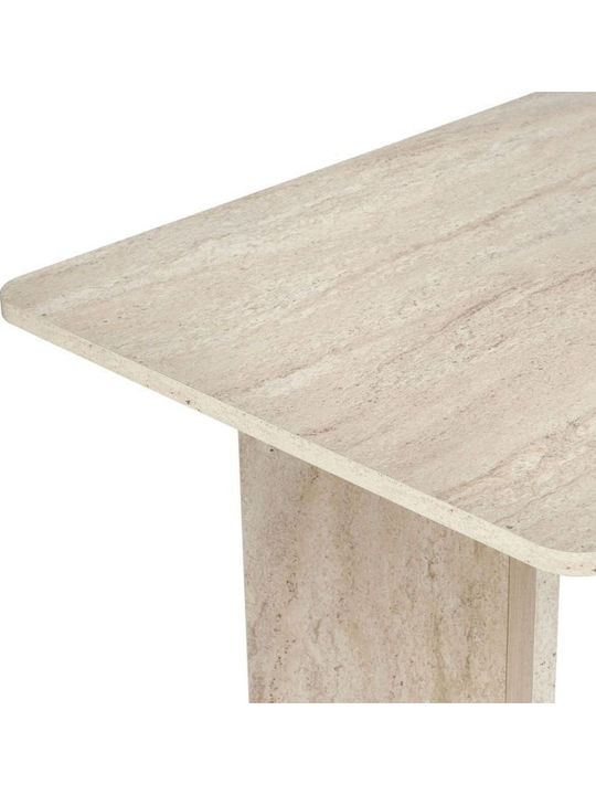 Linza Τραπέζι Τραπεζαρίας Ξύλινο Travertine 180x90x75εκ.