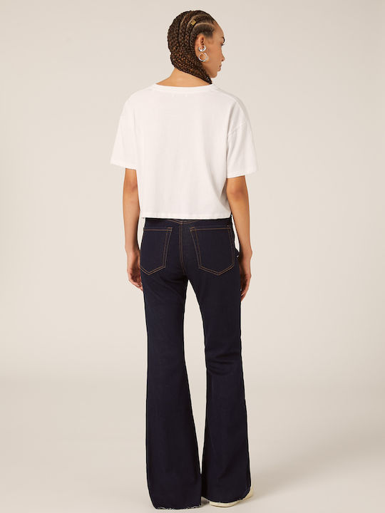 Damen Jeans Hosen Blau Mit Rissen