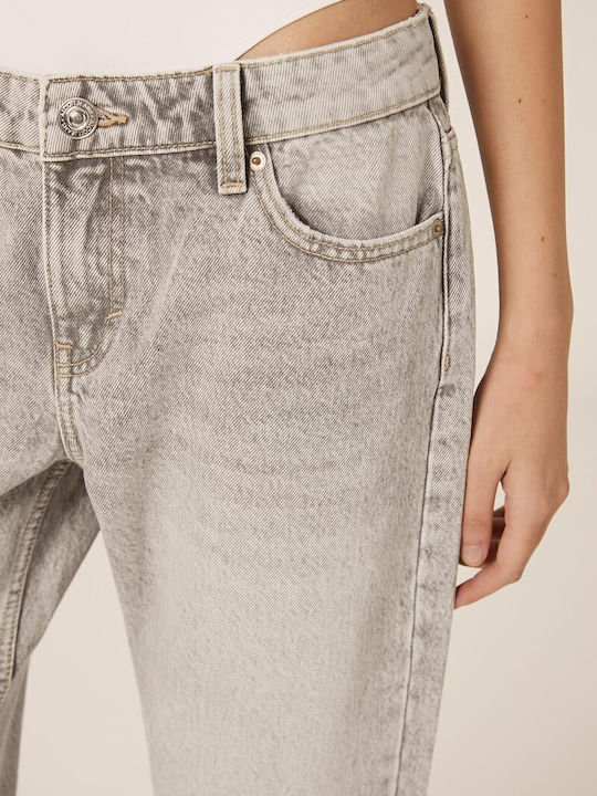 Women's Jean Pants in Straight Leg Style Gray