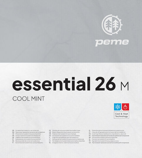 Peme Essential 27 Φορητό Ψυγείο Θερμοηλεκτρικό 23lt 230V / 12V Πράσινο