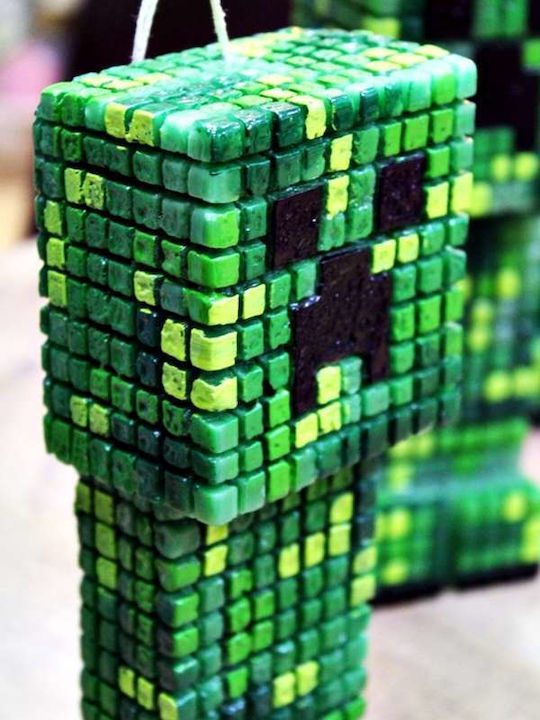 Easter Candle Minecraft Minecraft 20cm Green (Miscellaneous Designs)