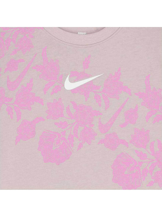 Kids Set with Shorts Summer 2 Pieces Pink Lace It Up