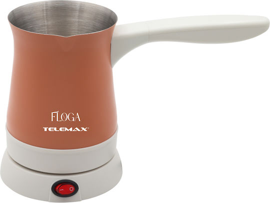 Telemax Electric Greek Coffee Pot 1000W with Capacity 250ml Pink