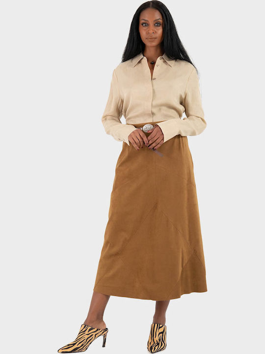 Long Sleeve Women's Shirt Beige