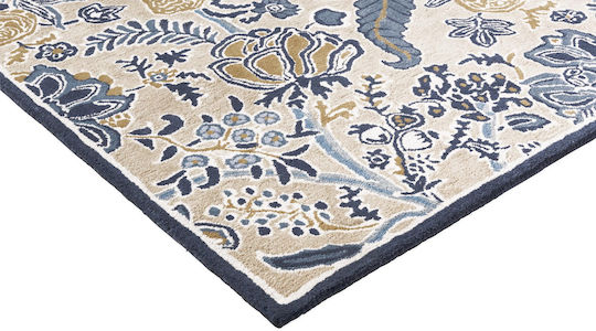 Sanderson Shalimar Χειροποίητο Χαλί Ορθογώνιο China Blue 140x200cm