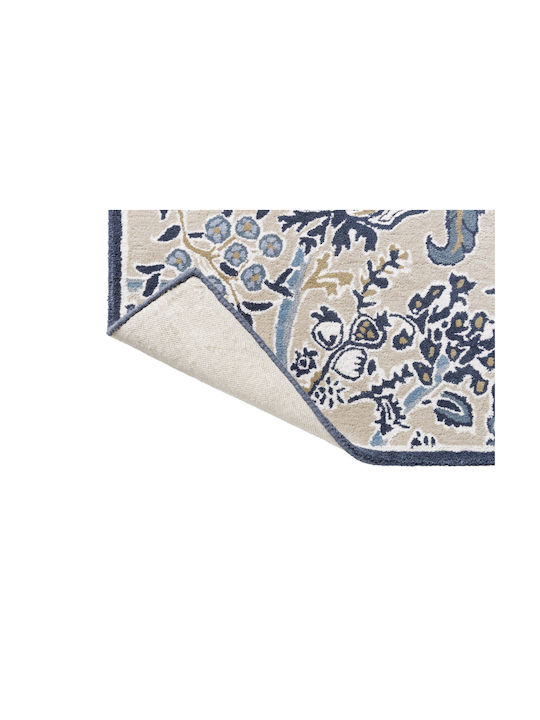 Sanderson Shalimar Handgefertigter Rechteckiger Wohnzimmer Teppich China Blau 170x240cm