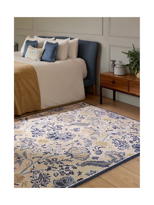 Sanderson Shalimar Handgefertigter Rechteckiger Wohnzimmer Teppich China Blau 170x240cm