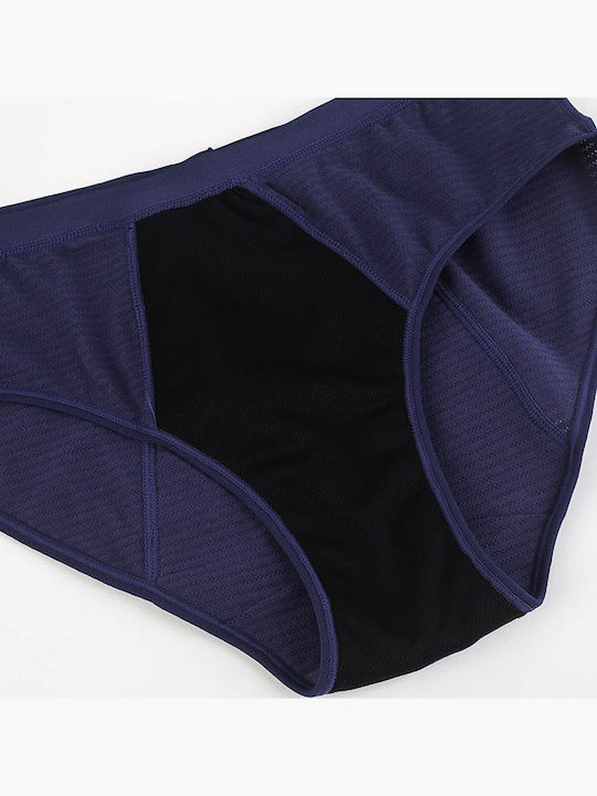 Damen-Slip Menstruell Blau 8540 Blau