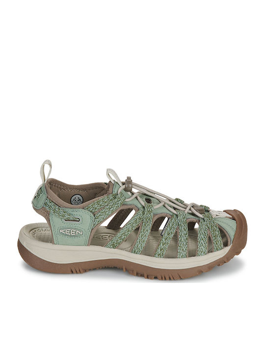 Sporty Green Women's Flat Sandals