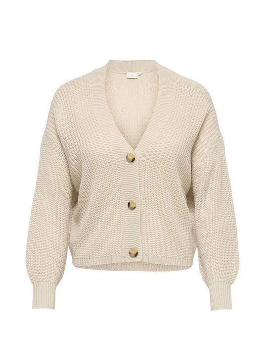 Long Women's Knitted Cardigan in Gray Color