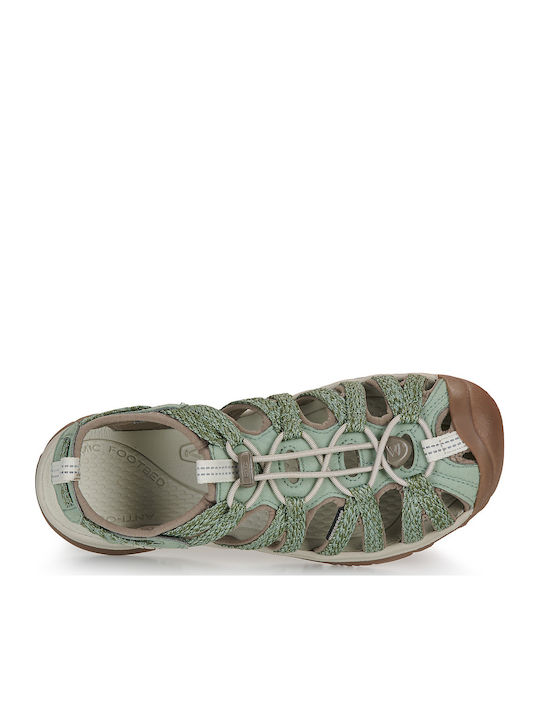 Sporty Green Women's Flat Sandals