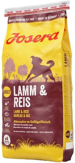 Josera Lamb & Rice 12.5kg Dry Food Gluten-Free for Adult Dogs with Lamb