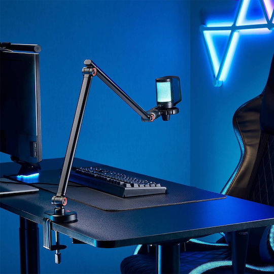 Lumi Slim Microphone Boom Arm Full Motion Desktop Table Mic Holder Stand Arm Clamp Mount Content Creator