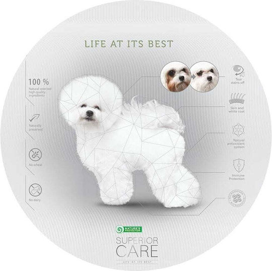 Nature's Protection Superior Care White Dogs 10kg Dry Food Grain-Free & Gluten-Free for Puppies with Fish