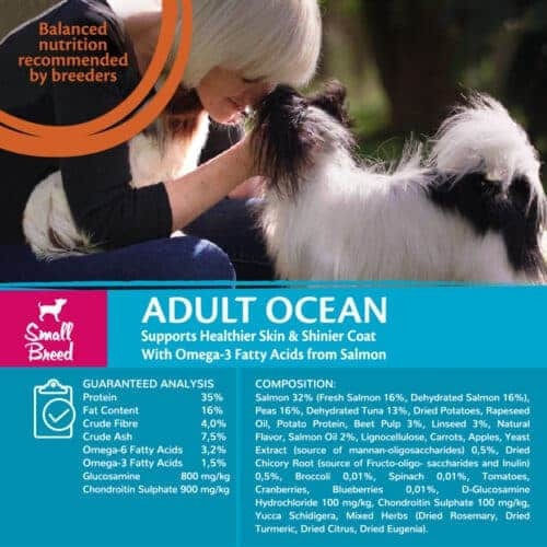 Wellness Core Grain Free Small Adult Ocean 1.5kg Dry Food Grain-Free for Adult Small Breed Dogs with Salmon and Tuna