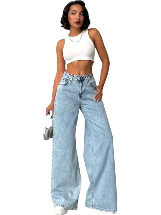 Hochbund Damen Jeans Hose in Entspannte Passform