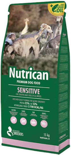 Nutrican Sensitive 15kg Trockenfutter für erwachsene Hunde mit Huhn und Reis