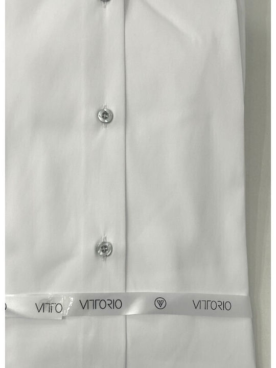 Shirt Long Sleeve Shirt in Narrow Fit White