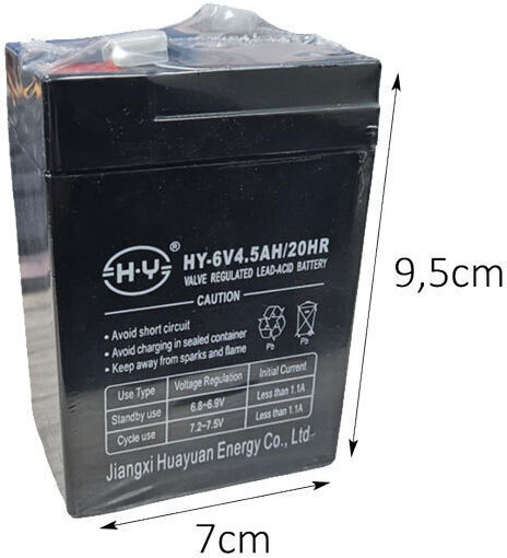 Μπαταρία UPS με Χωρητικότητα 4.5Ah και Τάση 6V fl-215625 1τμχ