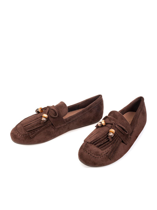 Mocasini De Damă În Culoare Maro