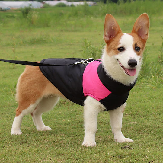 Animal Pink Dog Coat with 31cm Back Length