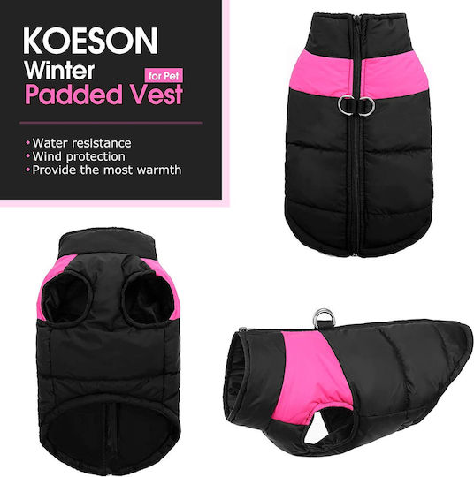 Animal Pink Dog Coat with 31cm Back Length